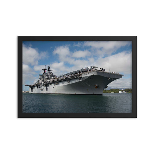 USS America (LHA-6) Framed Ship Photo