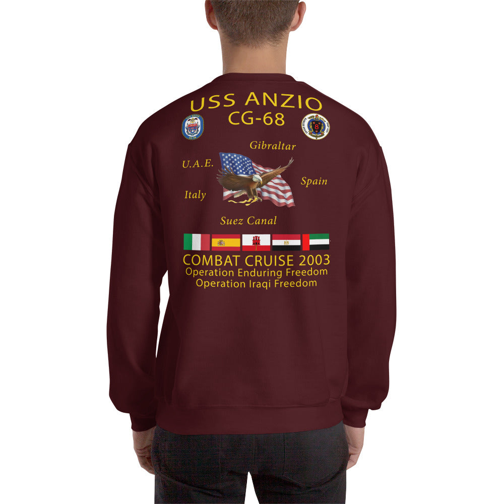 USS Anzio (CG-68) 2003 Cruise Sweatshirt