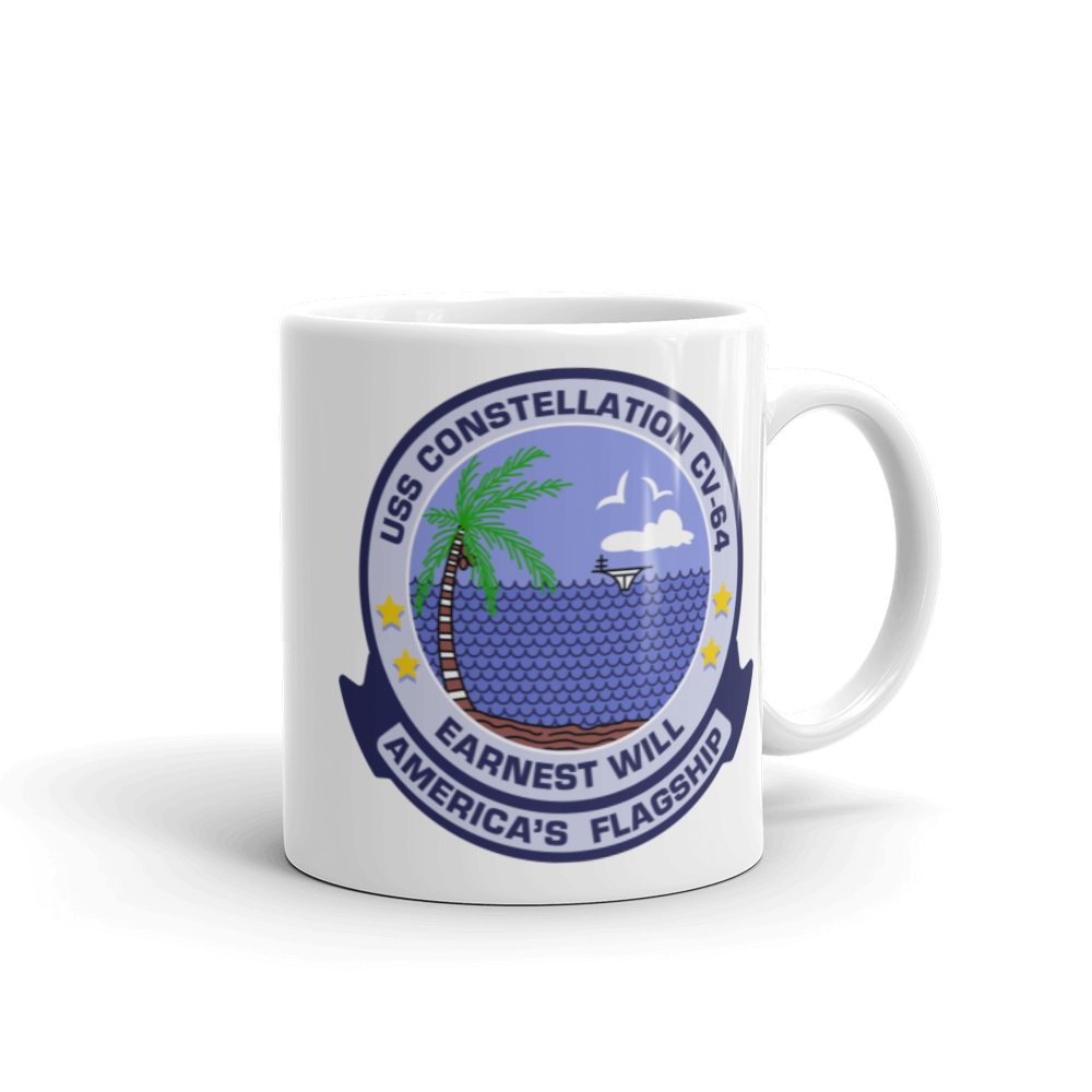 USS Constellation (CV-64) Operation Earnest Will Mug