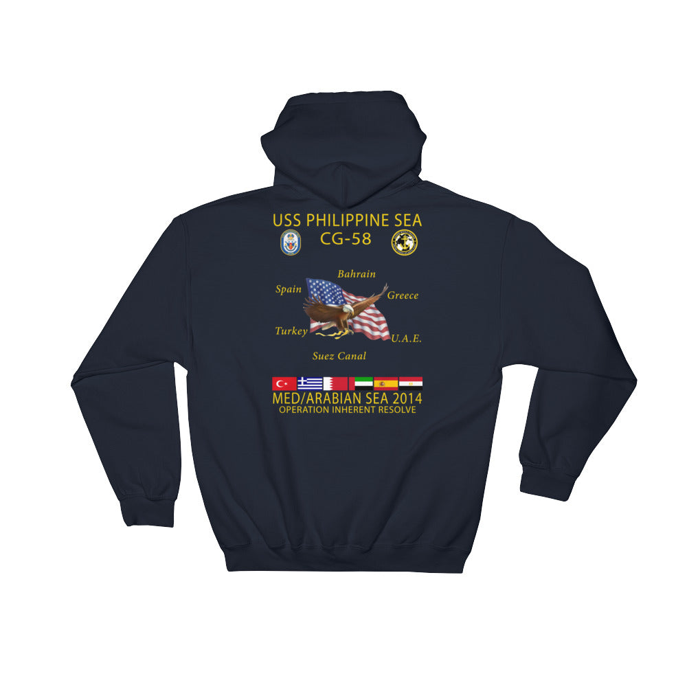 USS Philippine Sea (CG-58) 2014 Cruise Hoodie