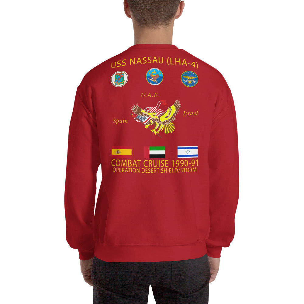 USS Nassau (LHA-4) 1990-91 Cruise Sweatshirt