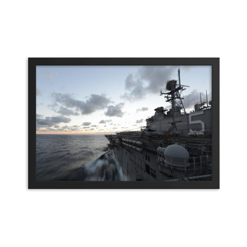 USS Bataan (LHD-5) Framed Ship Photo