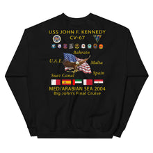 Load image into Gallery viewer, USS John F. Kennedy (CV-67) 2004 Final Cruise Sweatshirt