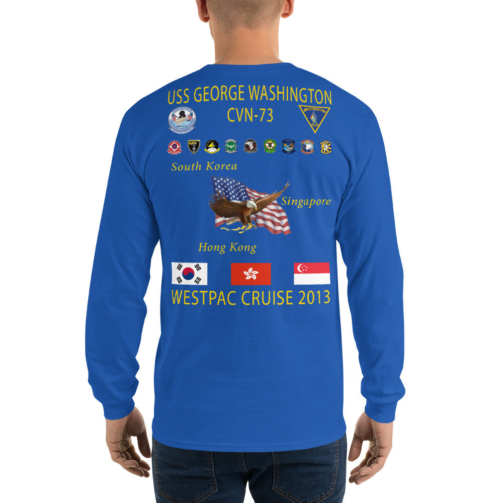 USS George Washington (CVN-73) 2013 Long Sleeve Cruise Shirt