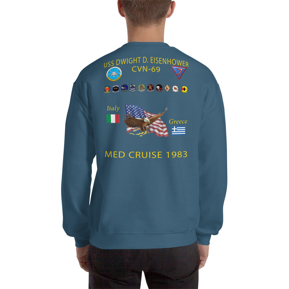 USS Dwight D. Eisenhower (CVN-69) 1983 Cruise Sweatshirt