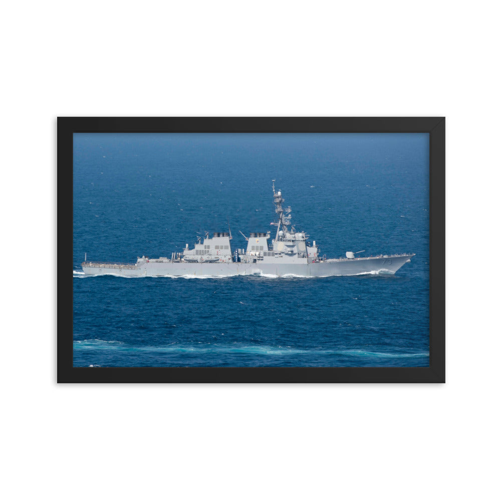 USS Decatur (DDG-73) Framed Ship Photo