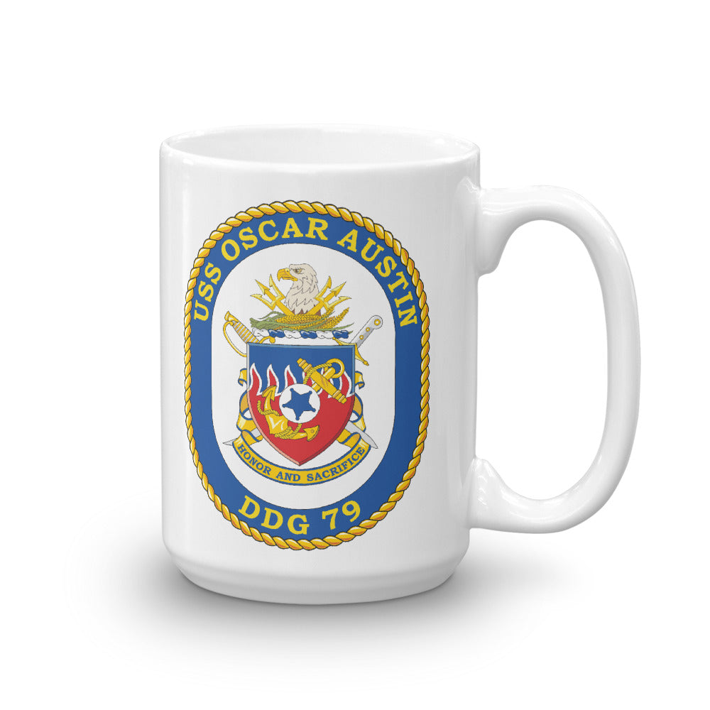 USS Oscar Austin (DDG-79) Ship's Crest Mug