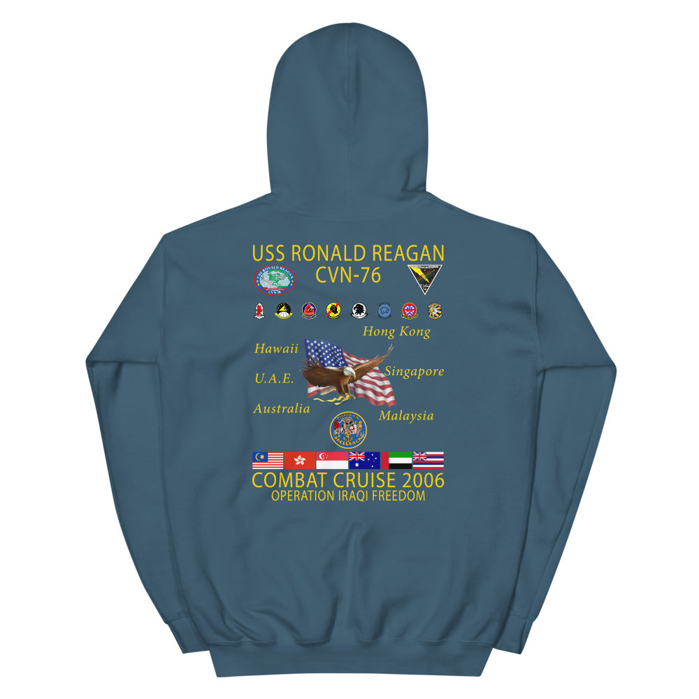 USS Ronald Reagan (CVN-76) 2006 Cruise Hoodie