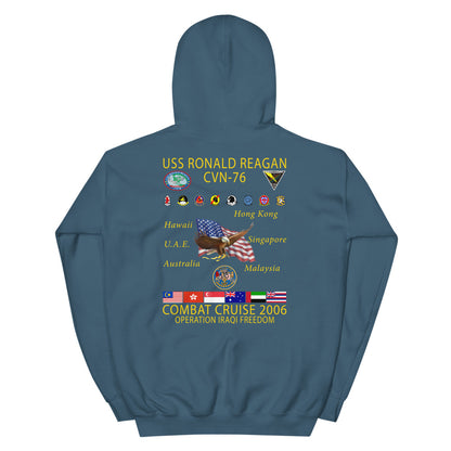 USS Ronald Reagan (CVN-76) 2006 Cruise Hoodie
