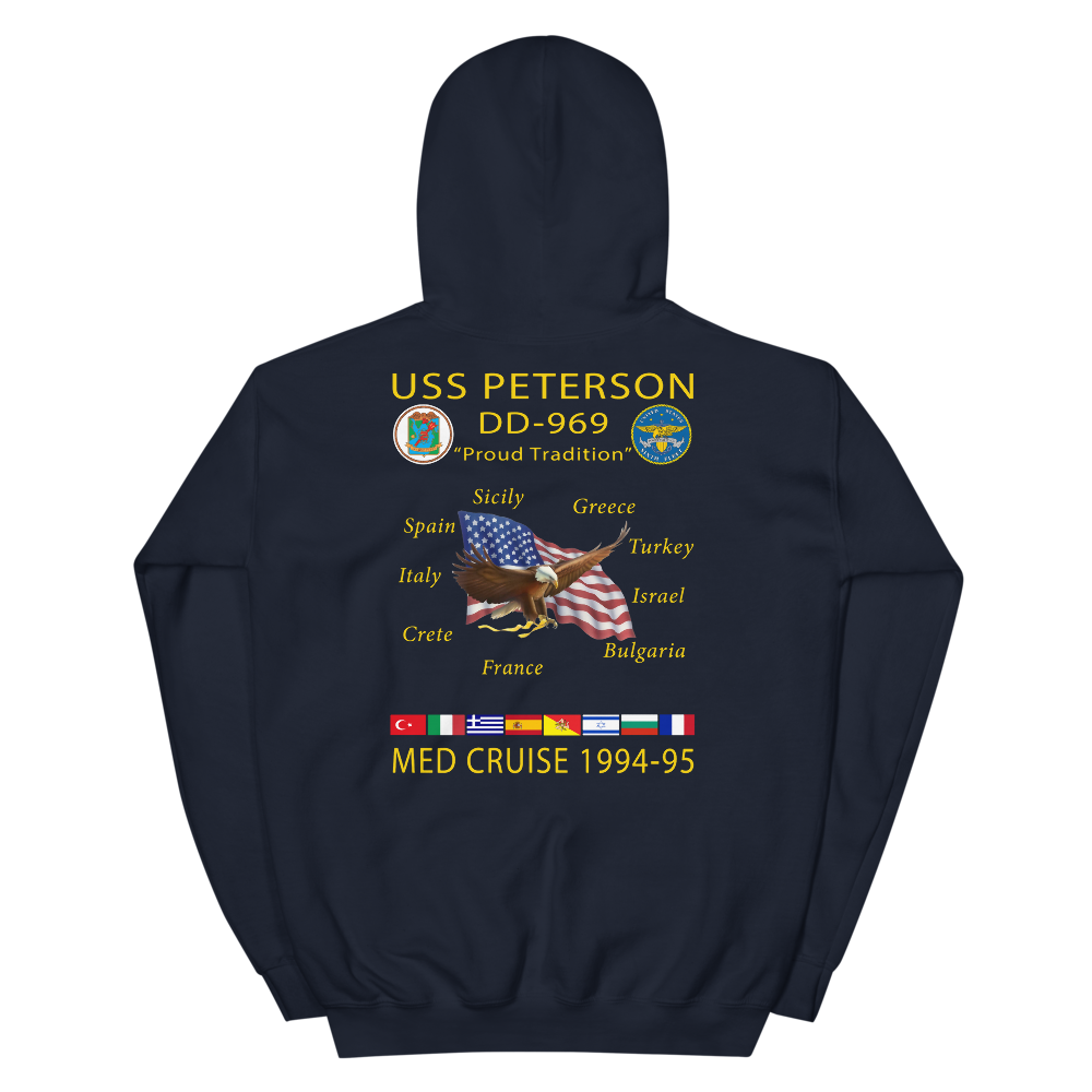 USS Peterson (DD-969) 1994-95 Cruise Hoodie