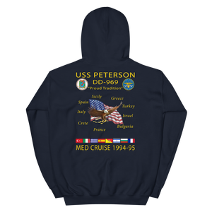 USS Peterson (DD-969) 1994-95 Cruise Hoodie