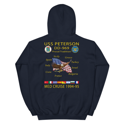 USS Peterson (DD-969) 1994-95 Cruise Hoodie