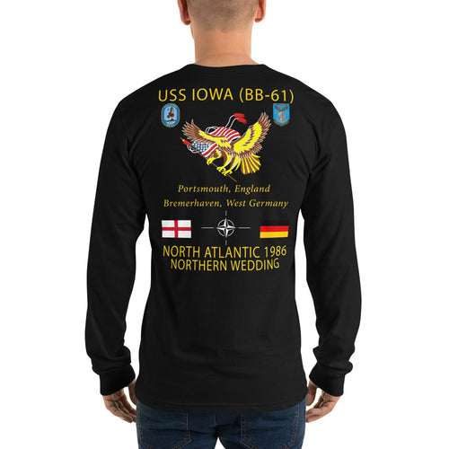 USS Iowa (BB-61) 1986 Long Sleeve Cruise Shirt