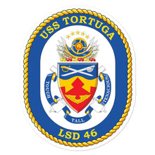 Load image into Gallery viewer, USS Tortuga (LSD-46) Ship&#39;s Crest Vinyl Sticker