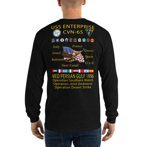 USS Enterprise (CVN-65) 1996 Long Sleeve Cruise Shirt