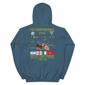 USS Independence (CV-62) 1983-84 Cruise Hoodie