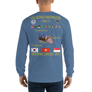 USS George Washington (CVN-73) 2011 Long Sleeve Cruise Shirt