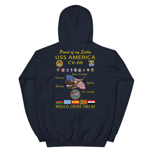 USS America (CV-66) 1982-83 Cruise Hoodie - FAMILY