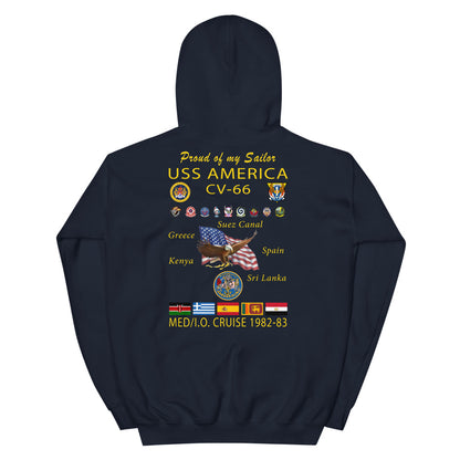 USS America (CV-66) 1982-83 Cruise Hoodie - FAMILY
