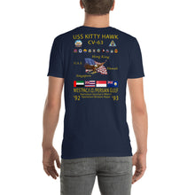 Load image into Gallery viewer, USS Kitty Hawk (CV-63) 1992-93 Cruise Shirt