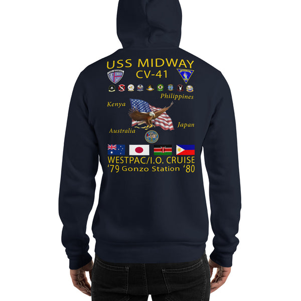 USS Midway (CV-41) 1979-80 Cruise Hoodie