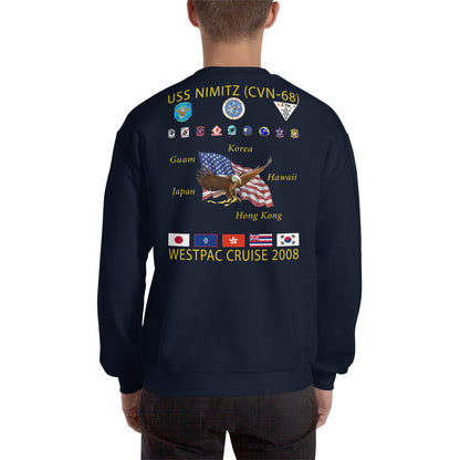 USS Nimitz (CVN-68) 2008 Cruise Sweatshirt