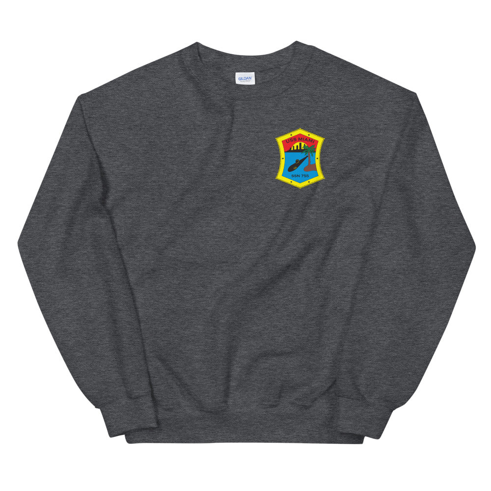 USS Miami (SSN-755) Ship's Crest Sweatshirt