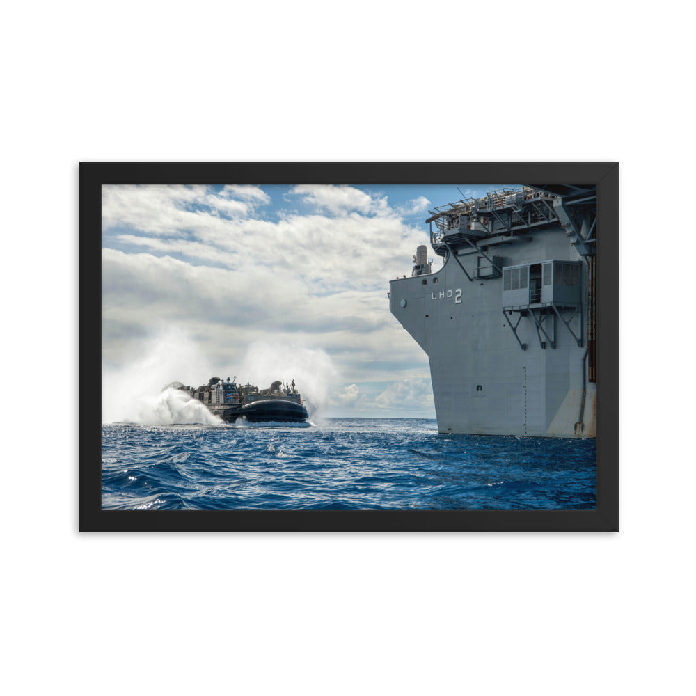 USS Essex (LHD-2) Framed Ship Photo