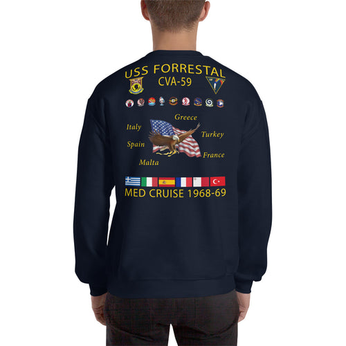 USS Forrestal (CVA-59) 1968-69 Cruise Sweatshirt