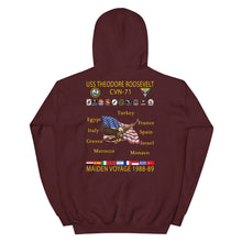 Load image into Gallery viewer, USS Theodore Roosevelt (CVN-71) 1988-89 Cruise Hoodie