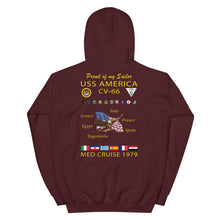Load image into Gallery viewer, USS America (CV-66) 1979 Cruise Hoodie - FAMILY