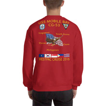 Load image into Gallery viewer, USS Mobile Bay (CG-53) 2016 Cruise Sweatshirt