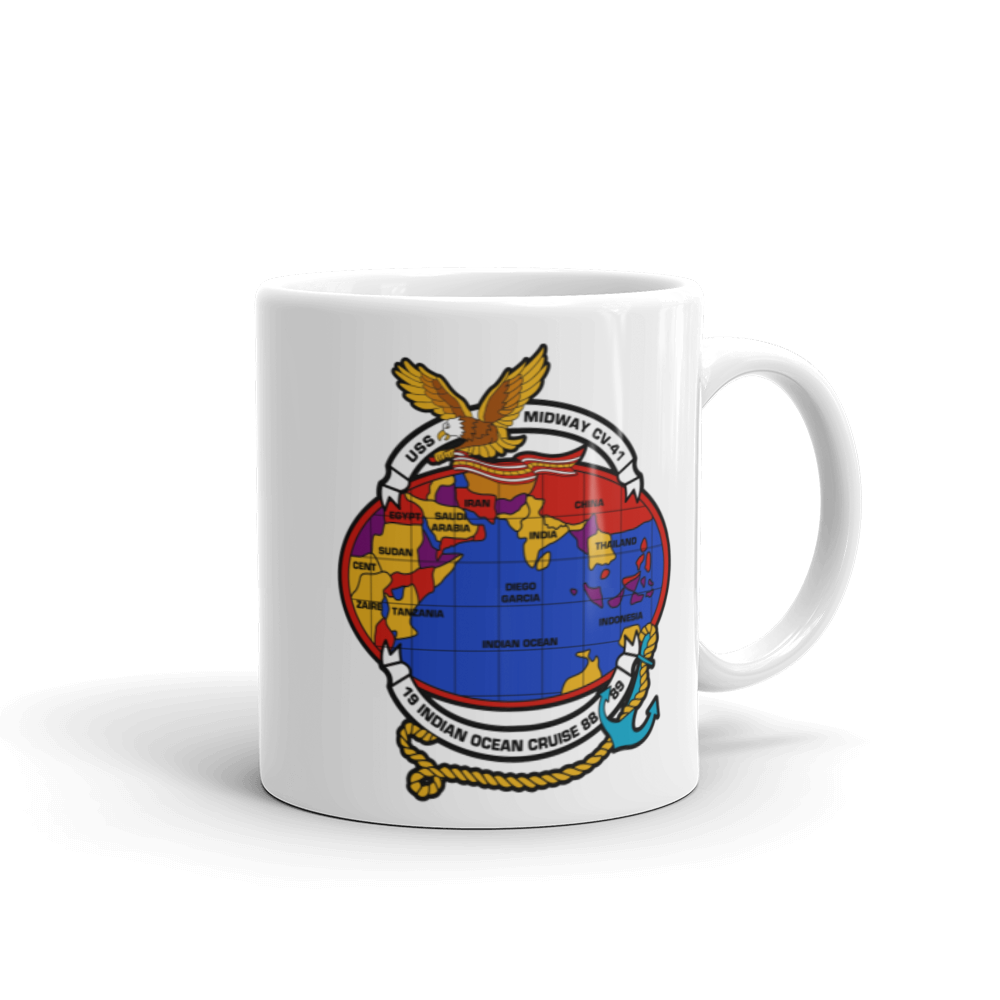USS Midway (CV-41) Indian Ocean Cruise 1988-89 Mug