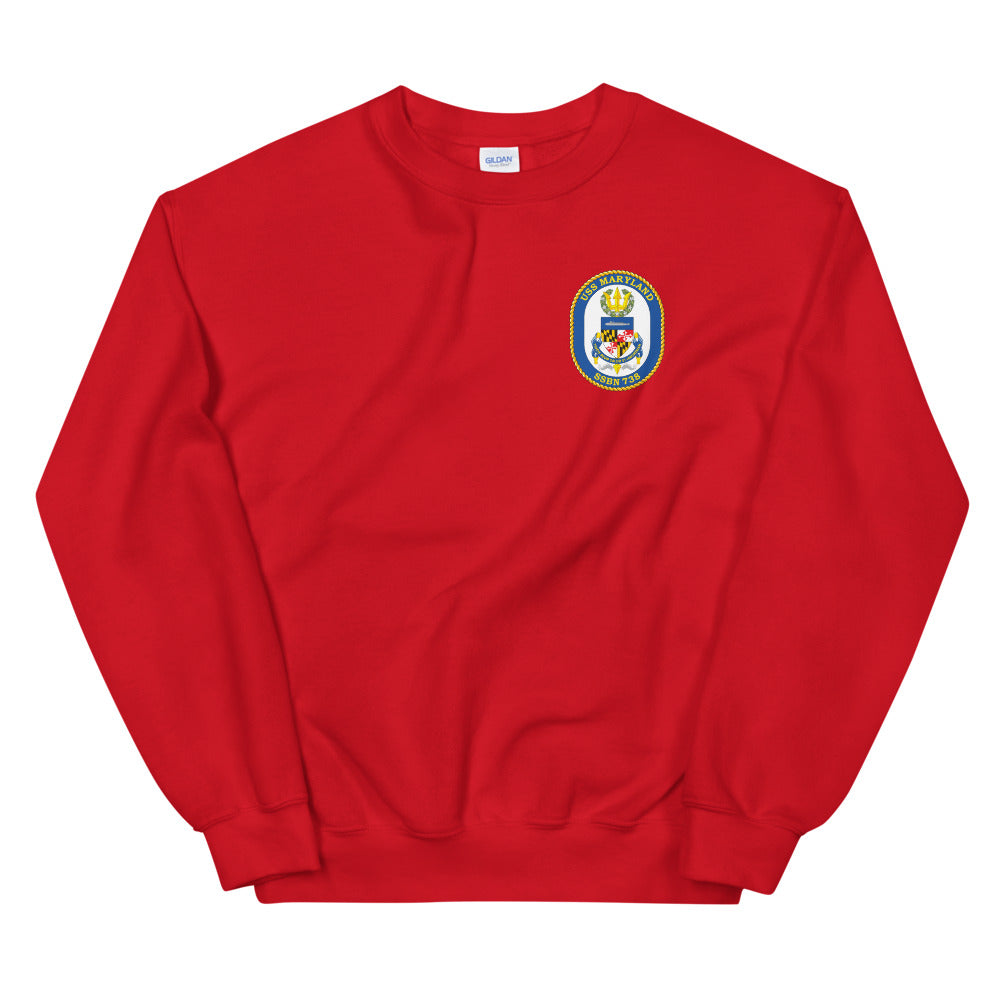 USS Maryland (SSN-738) Ship's Crest Sweatshirt