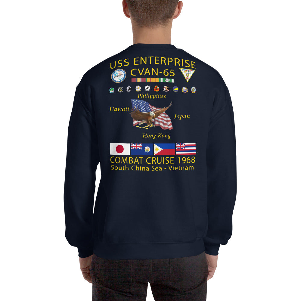 USS Enterprise (CVAN-65) 1968 Cruise Sweatshirt