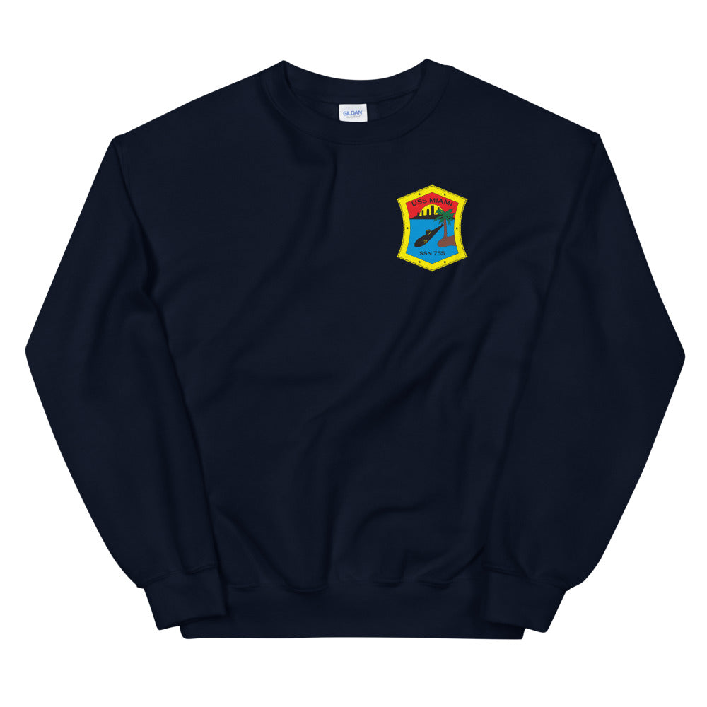 USS Miami (SSN-755) Ship's Crest Sweatshirt