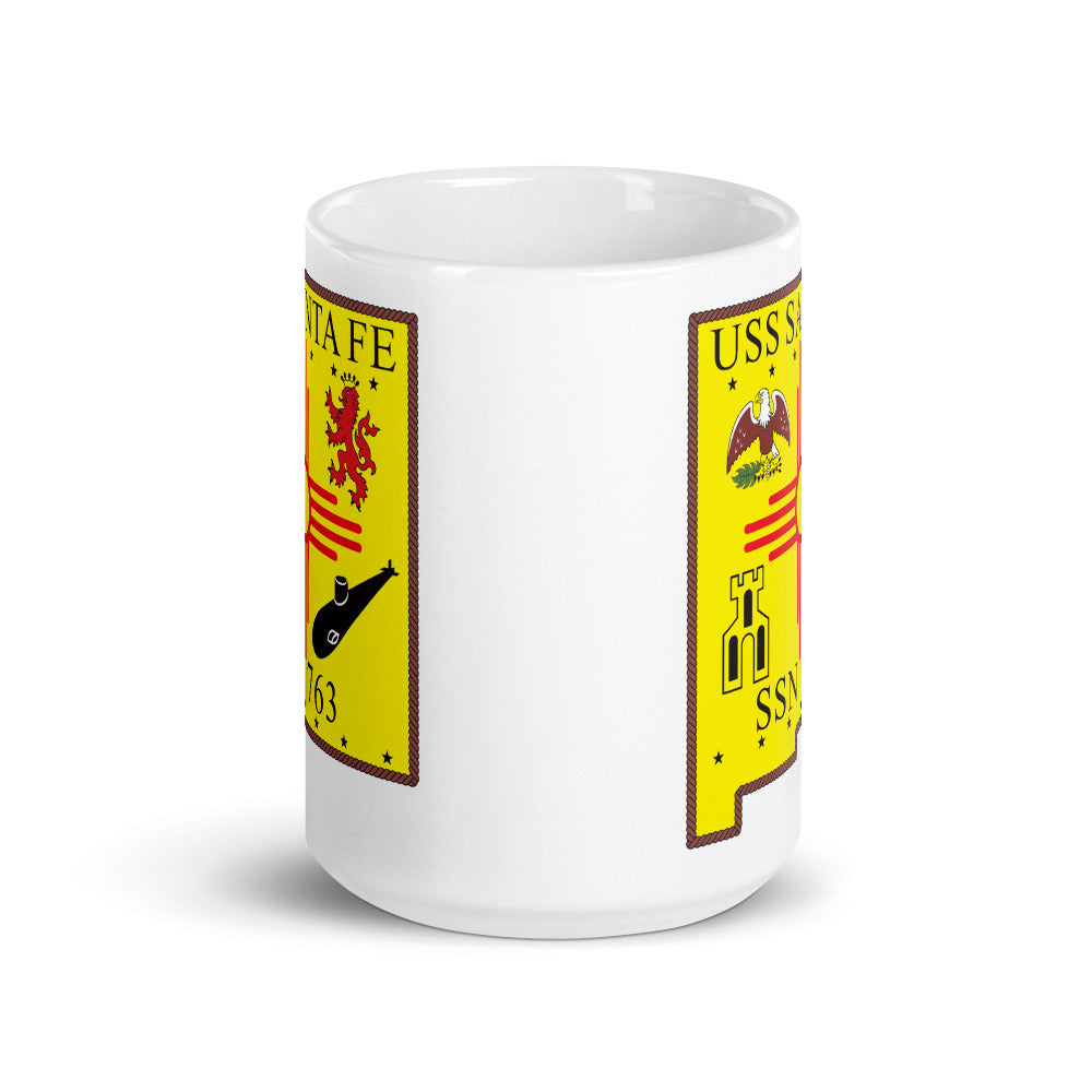 USS Santa Fe (SSN-763) Ship's Crest Mug