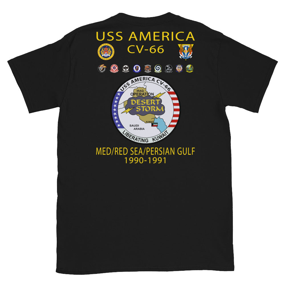 USS America (CV-66) 1990-91 Cruise Shirt (Ver 2)