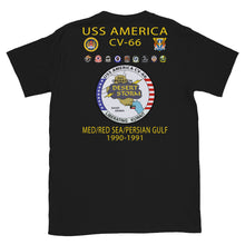 Load image into Gallery viewer, USS America (CV-66) 1990-91 Cruise Shirt (Ver 2)