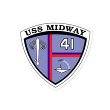 Load image into Gallery viewer, USS Midway (CVA/CV-41) Ship&#39;s Crest Vinyl Sticker