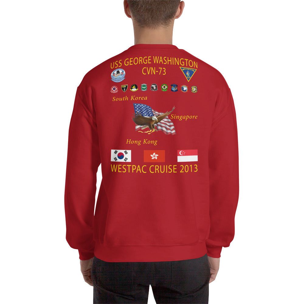 USS George Washington (CVN-73) 2013 Cruise Sweatshirt