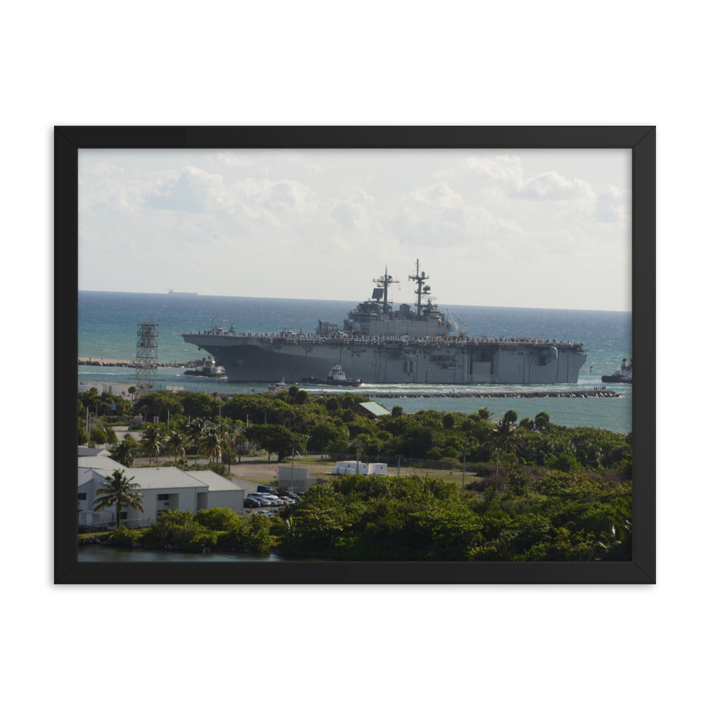 USS Wasp (LHD-1) Framed Ship Photo