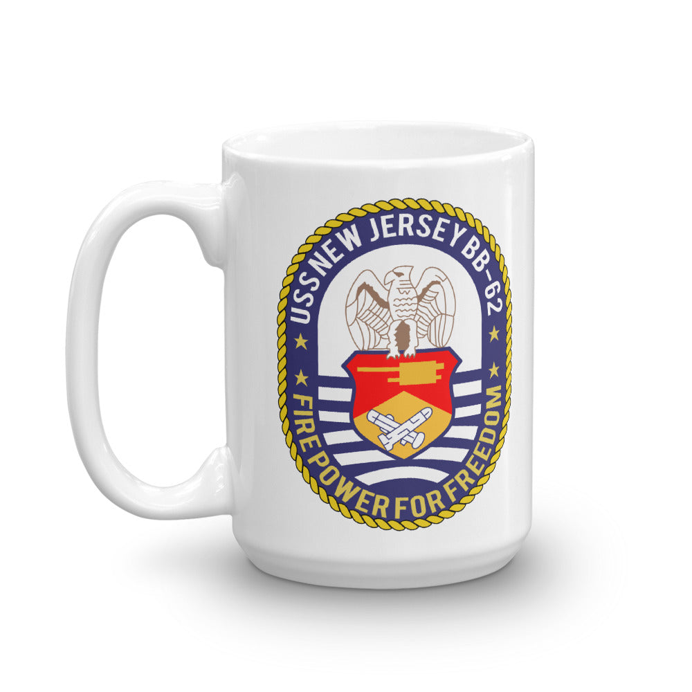 USS New Jersey (BB-62) Ship's Crest Mug