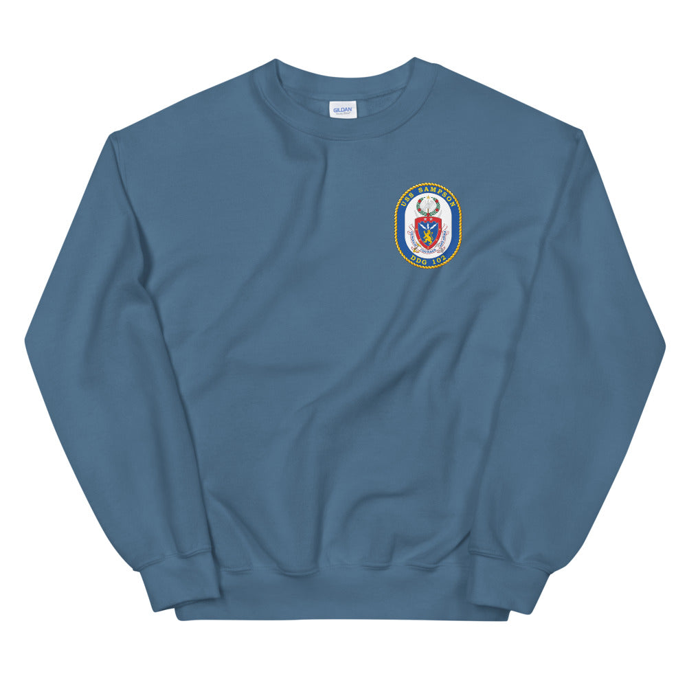 USS Sampson (DDG-102) Ship's Crest Sweatshirt