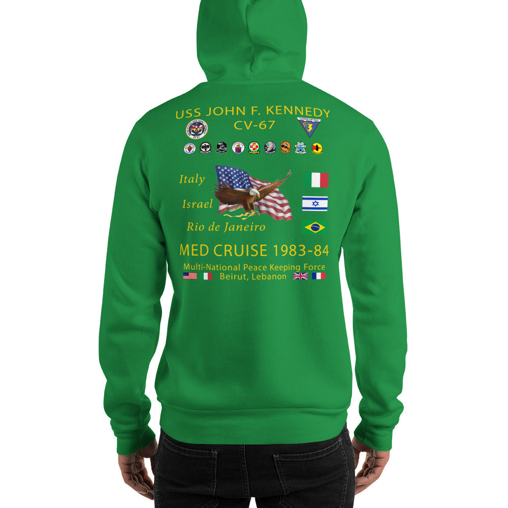 USS John F. Kennedy (CV-67) 1983-84 Cruise Hoodie