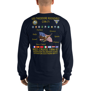 USS Theodore Roosevelt (CVN-71) 1996-97 Long Sleeve Cruise Shirt