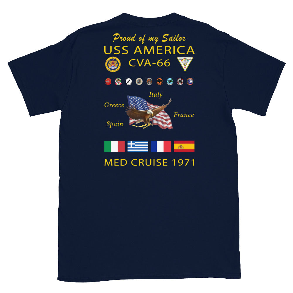 USS America (CVA-66) 1971 Cruise Shirt - FAMILY