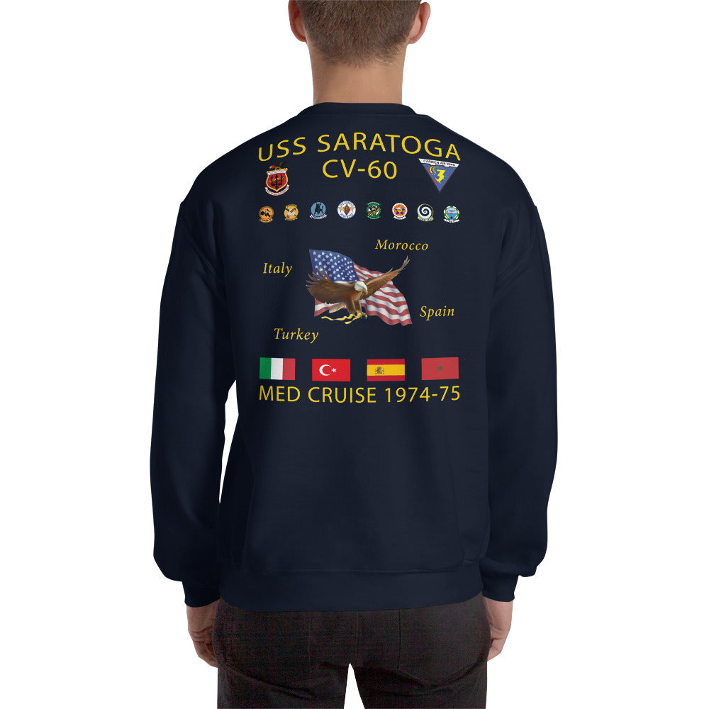 USS Saratoga (CVA-60) 1974-75 Cruise Sweatshirt