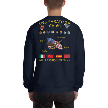 USS Saratoga (CVA-60) 1974-75 Cruise Sweatshirt