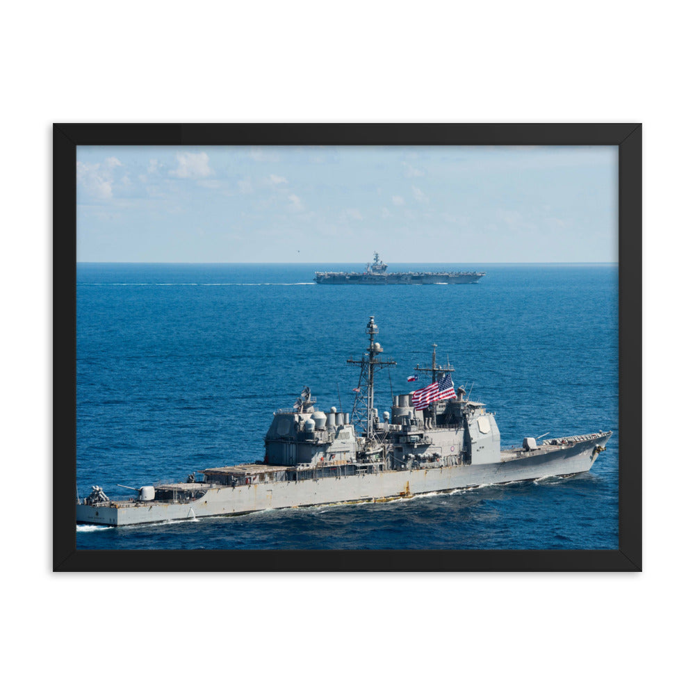 USS San Jacinto (CG-56) Framed Ship Photo